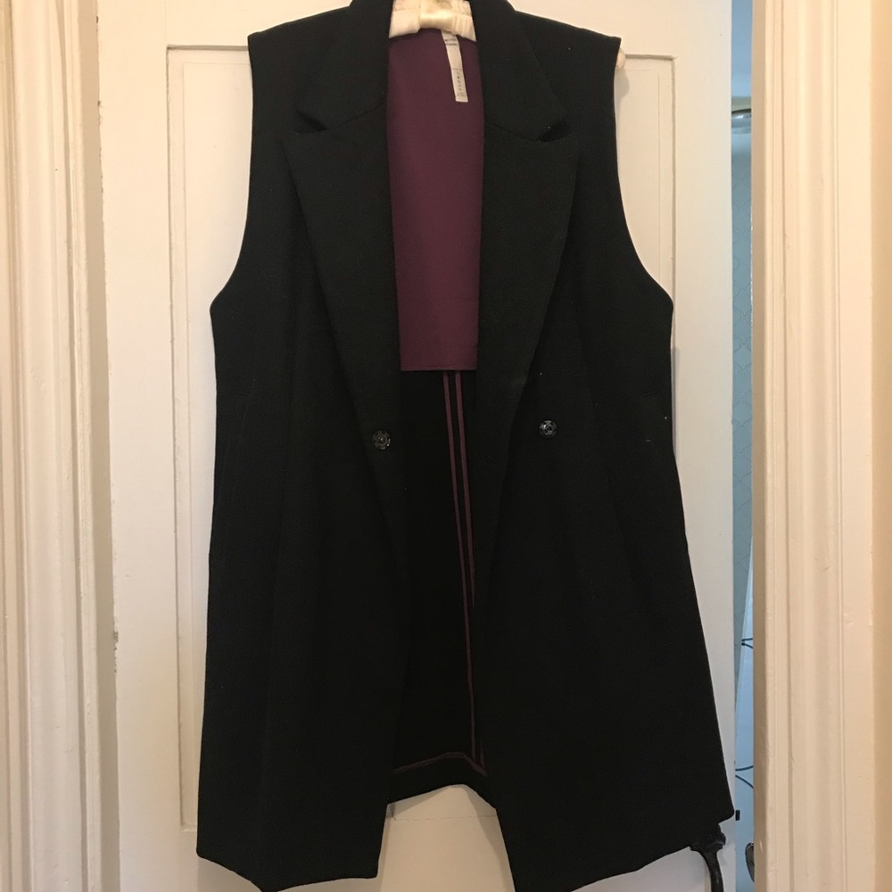 Lululemon long tuxedo vest